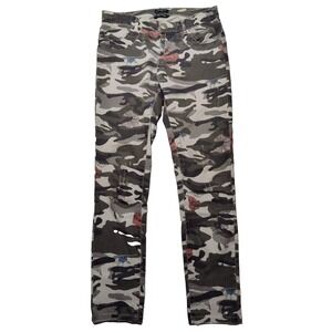 HEARTLESS JEANS FLORAL CAMO Women Size 26 Button Fly (28" Inseam) Ankle Jeans